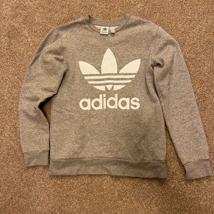 Adidas kids light grey sweatshirt